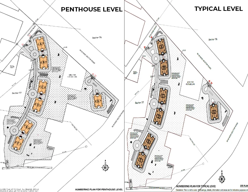 dlf privana south sector 76 77 master plan